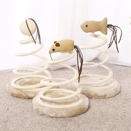 Đồ chơi cho mèo hình xoắn óc lò xo