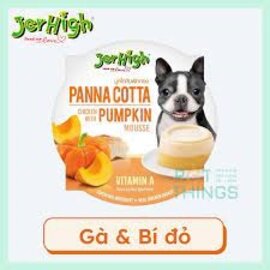 Bánh kem thạch vị bí đỏ cho chó