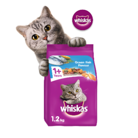 Hạt cho mèo trưởng thành Whiskas 1.2 kg vị cá biển
