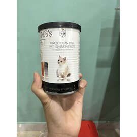 Pate lon King's pet 380g vị hỗn hợp cá hồi