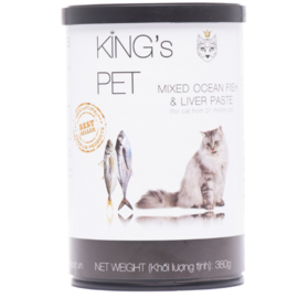 Pate lon King's pet 380g vị hỗn hợp cá