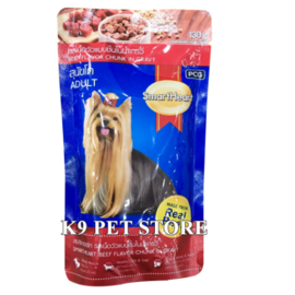 Pate chó trưởng thành smart heart vị gà viên nấu sốt 130g