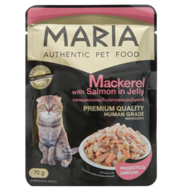Pate mèo Maria vị cá thu và cá hồi 70g (Gói)