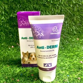 Thuốc bôi ngoài da Anti Derm trị ghẻ, viêm da, xà mâu cho chó mèo (Tuýp)