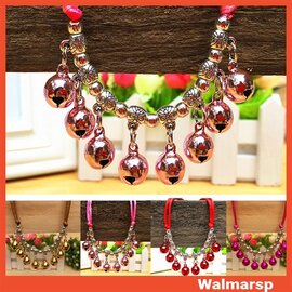 Vòng cổ nhiều chuông cho chó mèo Xanh (Cái)