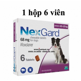 Phòng, trị ve rận chó Nexgard từ 10kg -25 kg (Viên)