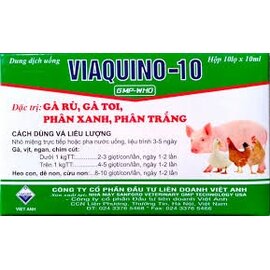 Viaquino-10 trị tiêu chảy hô hấp (Lọ)