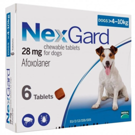 Phòng trị rận, ve Nexgard 4kg - 10kg (Viên)