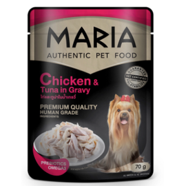 Pate maria chó 70g vị gà và cá ngừ nấu sốt